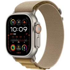 Apple Watch Ultra 2 49mm Natural Titanium Case with Tan Alpine Loop (Small) 2024